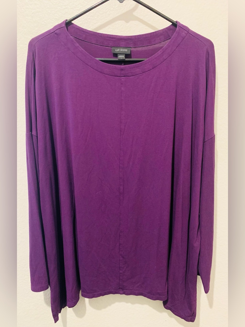 J.Jill Whatever Collection Woman’s Purple Long-Sleeve Lightweight Top